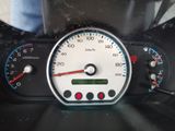 a close up of a speedometer on the dashboard of a car