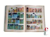 an open book with pictures of people on it