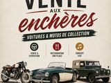 une affiche annonçant un salon de voitures anciennes en France