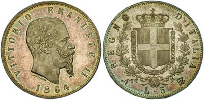 a coin with the image of a man ' s head and a crown on it