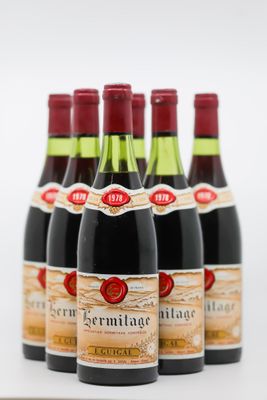 six bouteilles de vin sont alignées sur une surface blanche