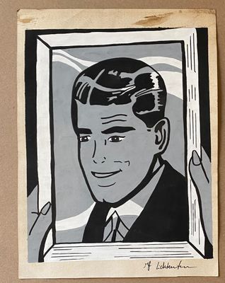 Roy Lichtenstein (1923-1997) Technique mixte sur papier crèm…