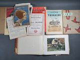 a lot of old books on the table together