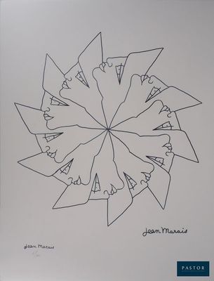 une image représentant un dessin de flocon de neige sur une feuille de papier