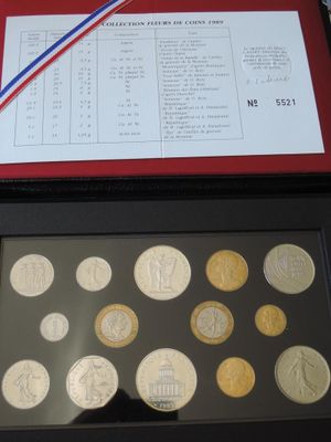 Monnaie France - Coffret Belle Epreuve 1989 (14 Pieces…