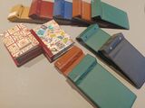 a lot of books that are sitting on a table