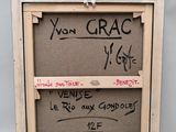 a picture of a wooden frame with writing on it