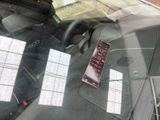 a ticket in the back seat of a car