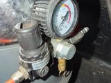 a close up of a pressure gauge on a gas tank