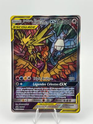 a close up of a pokemon card on a white surface