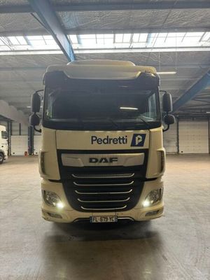 a picture of a truck parked in a garage