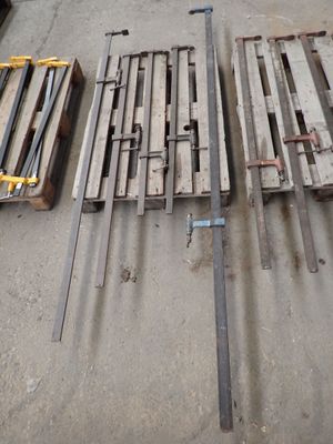 a lot of tools that are laying out on the floor