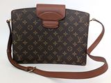 louis vuitton cross body bag in brown and brown