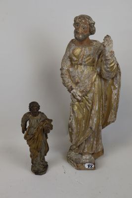 a statue of a man and a statue of a woman