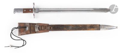 pair of old and worn swords on a white background