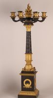 Paire de candélabre en bronze doré et à six bras de lumière,… (photo 3)