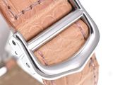 a close up of a watch strap with a buckle on it