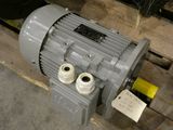 an electric motor that is sitting on a pallet