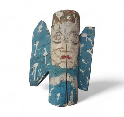 Karol WOJCIAK (1892-1969) - Sculpture en bois polychrome.