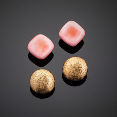 Mithé ESPELT (1923-2020) . Deux paires de clips d'oreille en…