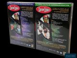 two dvd cases of a baseball player holding a bat on a black background