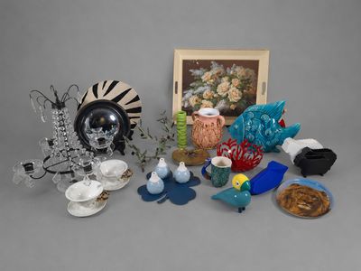 a lot of items that are sitting on a table