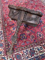 Console ouvrante sur le dessus en bois sculpté de style Rena… (photo 3)
