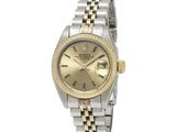 Montre Rolex Datejust bicolore pour femme, avec cadran couleur champagne