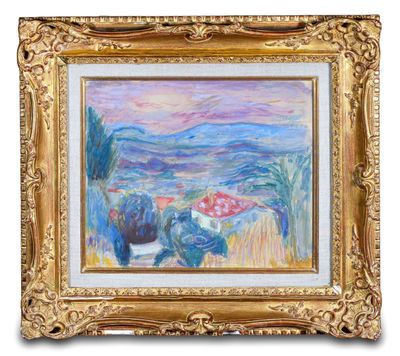 une image d'un tableau représentant une femme assise sur un banc