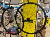 two bikes that are on display in a store