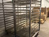 an image of a large metal rack in a warehouse