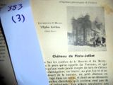 an old book with a picture of a castle on it