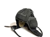 a small black bag with a cord attached to it