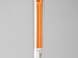 side view of a fluorescent light bulb showing the dimmer