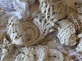 many different types of laces on a table