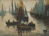 many boats that are sailing in the water