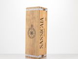 an image of a wooden box with a logo on it