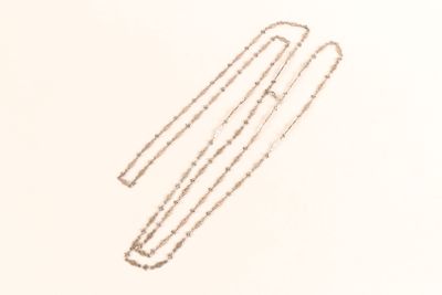 Chaine sautoir de montre en argent 800 ‰ terminée par un pet… - Photo 1