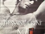 une publicité pour le parfum pour homme d'Yves Saint Laurent