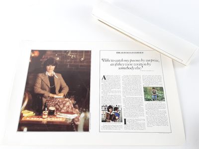 GUINNESS cinq affichettes. "The Guinness Interview".