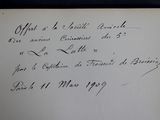 a picture of a handwritten letter written in french