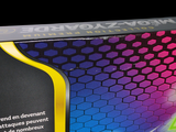 a box that has a colorful design on it