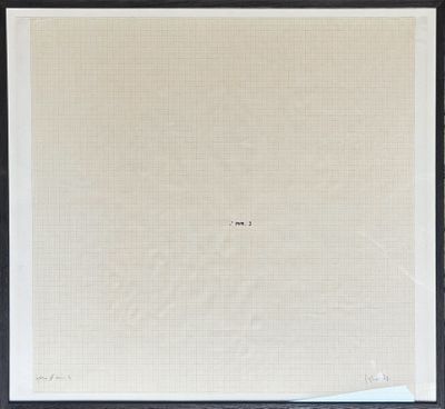 une peinture représentant un cadre noir sur fond blanc, avec une bordure noire