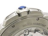a close up of a wrist watch with a water resistant dial