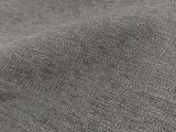 a close up of a gray shirt with a white background