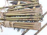 a pile of old tools that are on a table