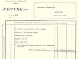 une image d'un document sur lequel figure une photo d'une Bugatti