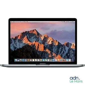 an image of a laptop computer with a mountain in the background