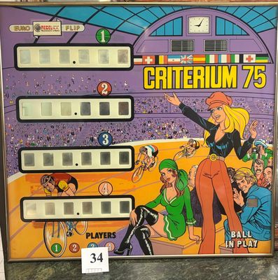 a pinball machine with a bunch of people on it