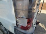 a close up of the tail light of a truck
